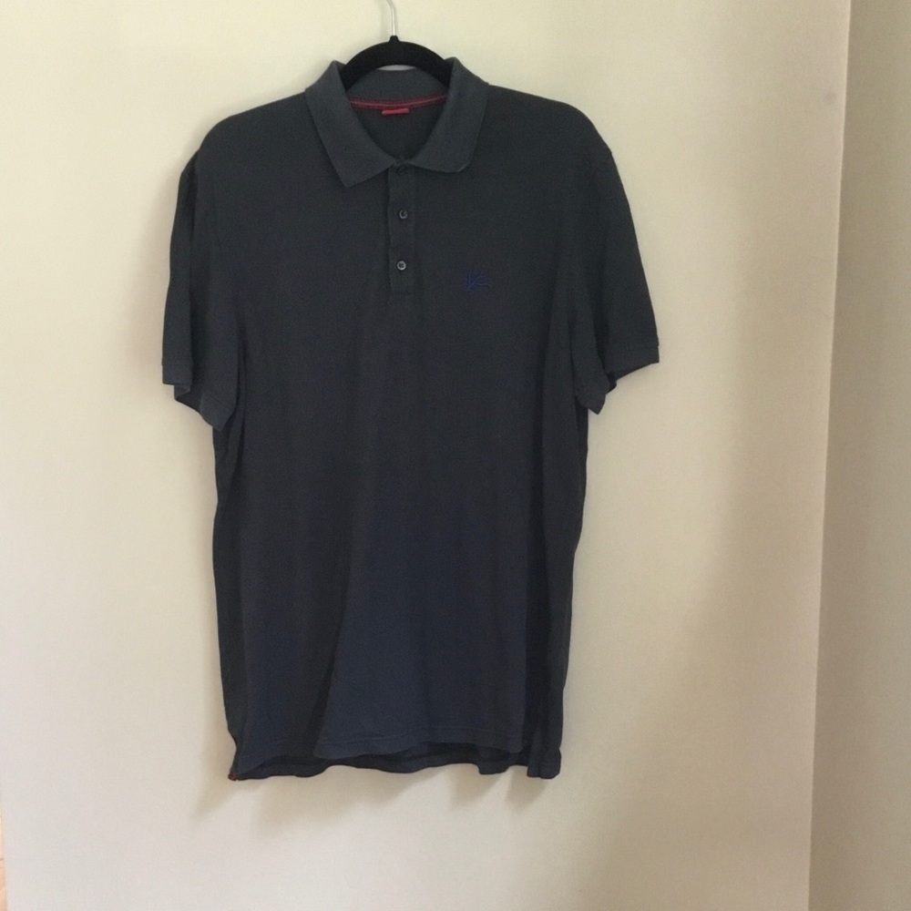 ISAIA Napoli Cotton Grey Pique Polo Shirt